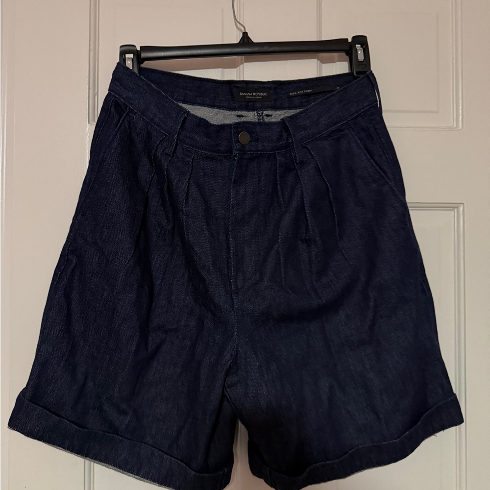 Banana Republic High Rise Premium Denim Shorts